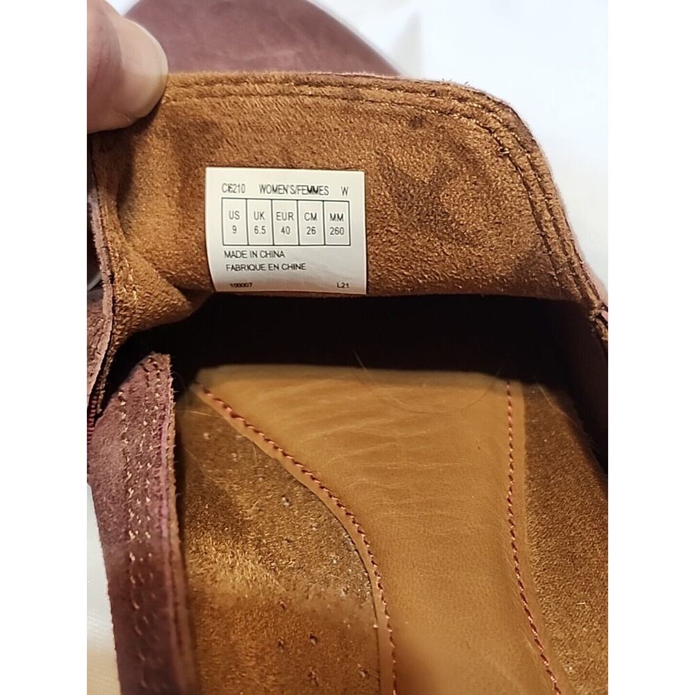 Rockport Cobb Hill Shoes Womens 9 Crosbie Slip On Loafer CI6210 Burgundy - Picture 11 of 12